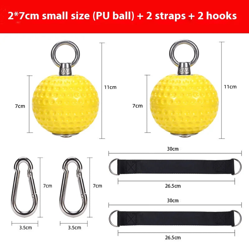 7cm/9cm Pull-up Grip Ball Finger Strengthener Anti-slip Hand Trainer Sport Forearm Exerciser Professional Gym Equipment Fitness