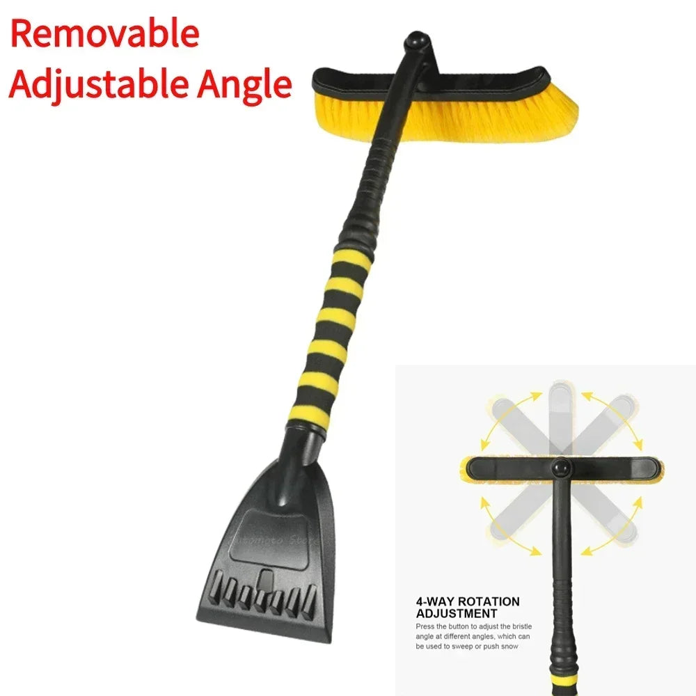 Winter Detachable Car Snow Sweeping Shovel High Quality 360° Rotatable Ice-snow Remover Brush Auto Cleaning Tool Accessories
