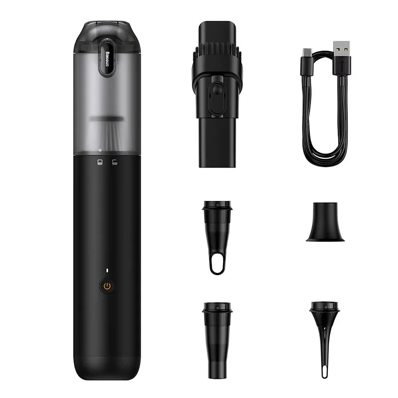 Baseus Car Vacuum Cleaner with 12000Pa Powerful Suction Rechargeable Wireless Cleaner Handheld Airflow Pump For Car Home Office
