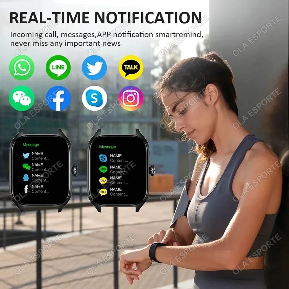 Smart Watch Men Women 2.01 Inch Dial to Answer Calls GPS Sports Tracker Heart Rate Blood Oxygen Monitoring Bluetooth Smartwatch