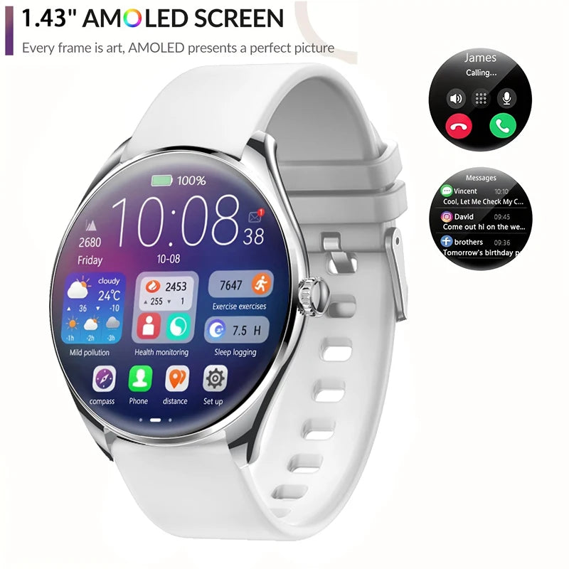 2025 Bluetooth Call Smart Watch Women Custom Dial Watches Men Sport Fitness Tracker Heart Rate Smartwatch For Android IOS
