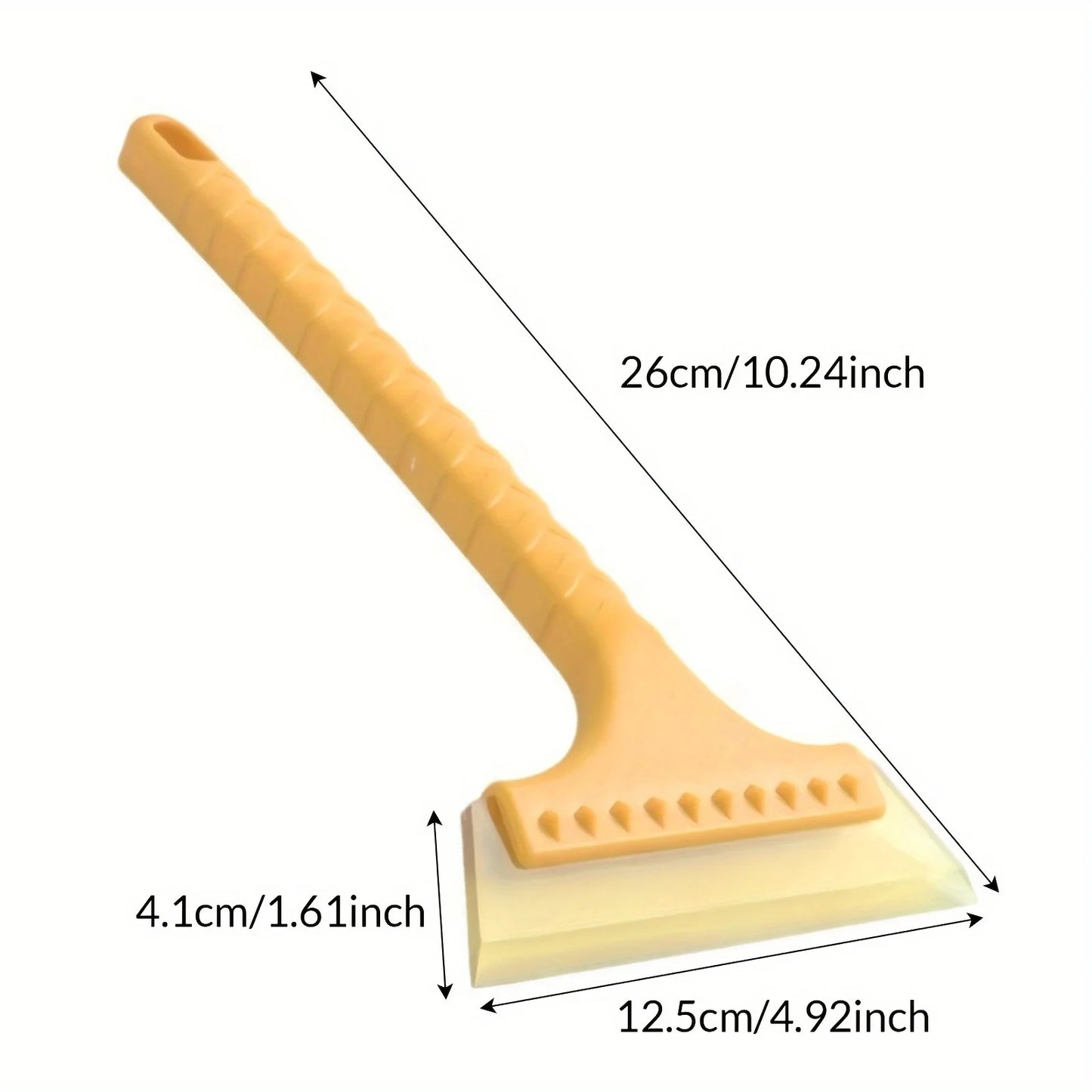 Car windshield snow and ice scraper with long handle defrosting tool, suitable for car, truck, SUV windows and windshields