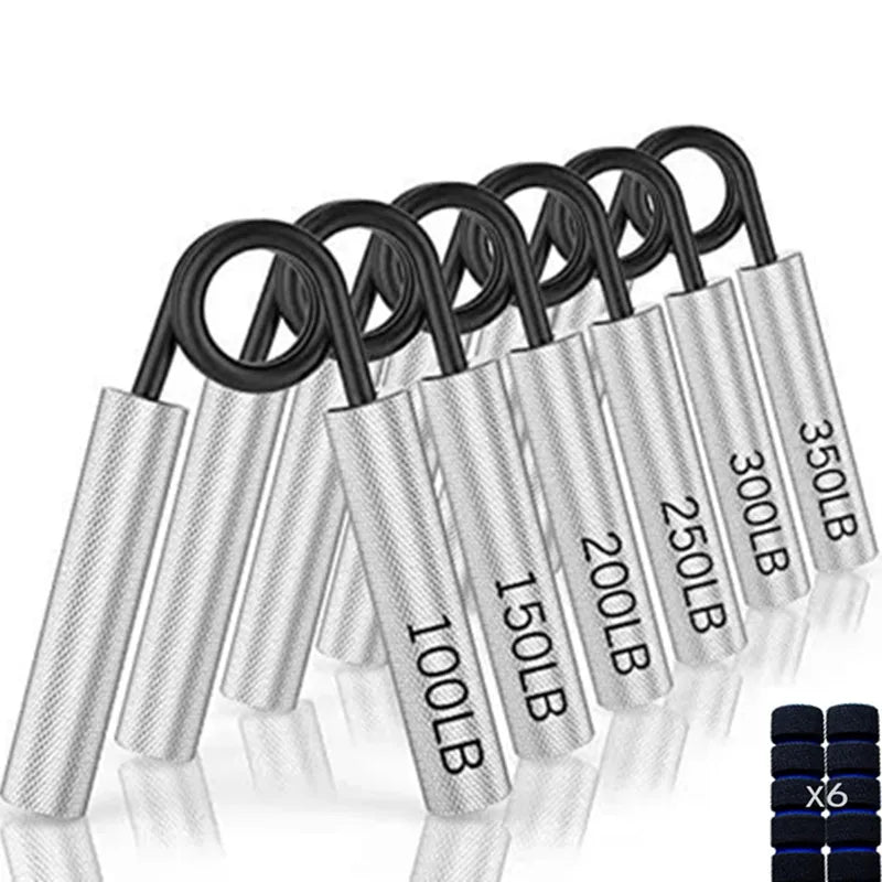 6Pack Heavy Hand Gripper with Sponge Sleeve Spring Steel Fitness Equipment for Men Home Gym Arm Finger Strength Training