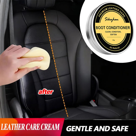 Natural Leather Conditioner Genuine Leather Mink Cream Care Oil Refurbishing Restoration Agent Car Odorless Interior Polishing