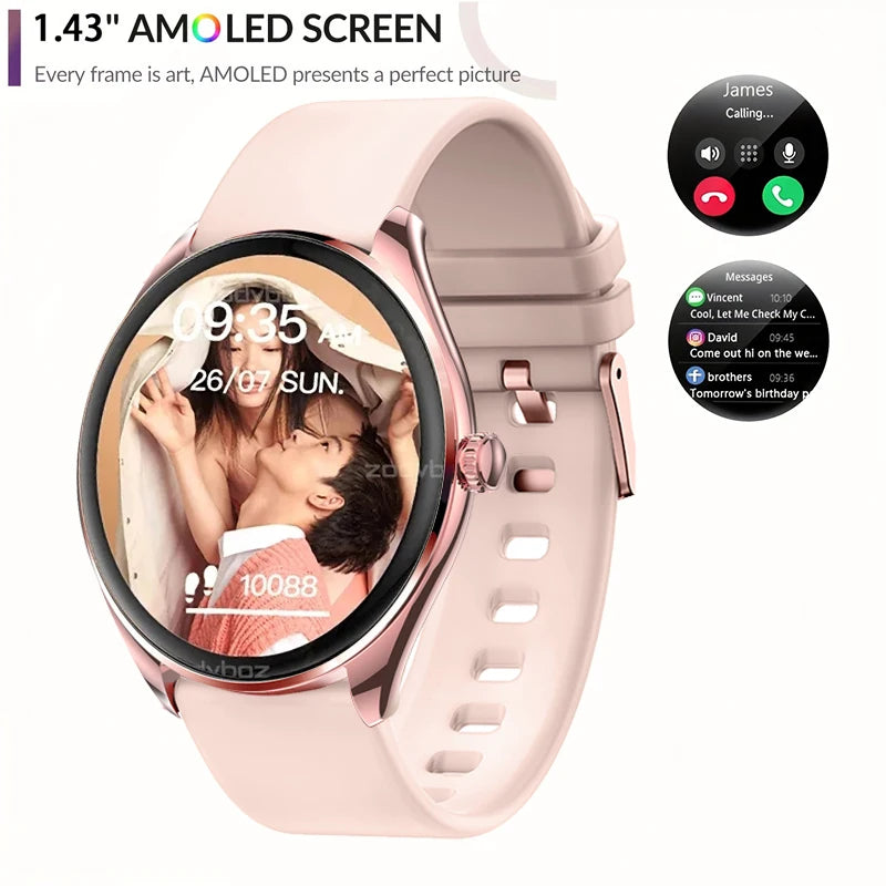 2025 Bluetooth Call Smart Watch Women Custom Dial Watches Men Sport Fitness Tracker Heart Rate Smartwatch For Android IOS