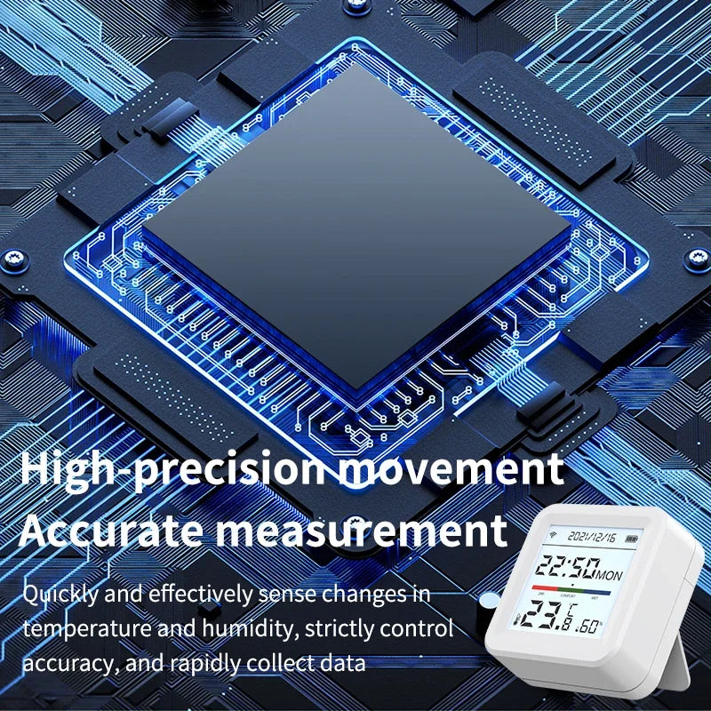 Tuya WiFi Temperature Humidity Sensor with Display Indoor Smart Home Thermometer Hygrometer Support Alexa Google Home Assistant
