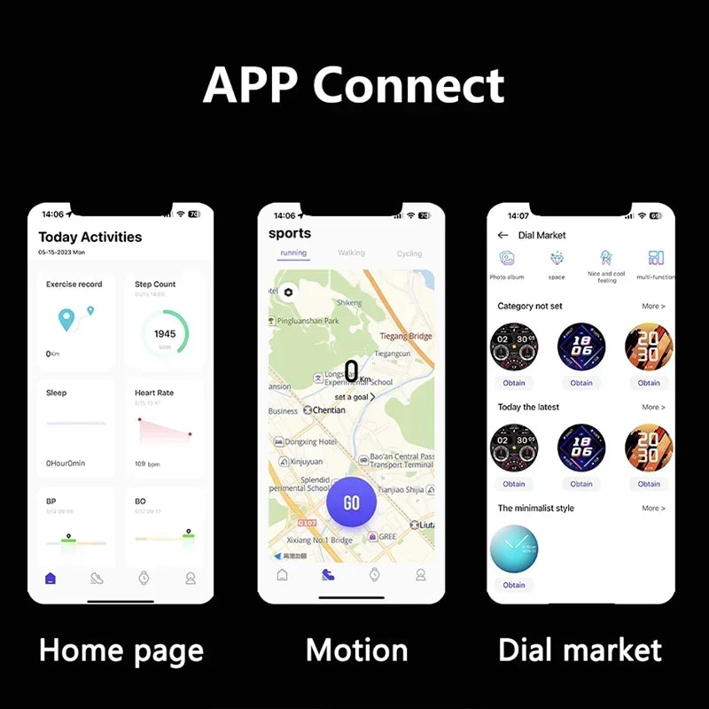 Xiaomi Mijjia Smart Watch Men Compass GPS Sports Track NFC Bluetooth Call Heart Rate Monitoring Fitness Electronic Clock Watches