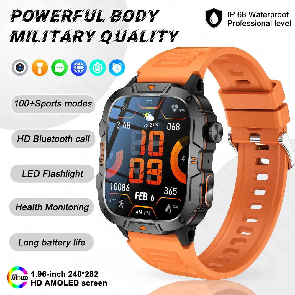 2025 For Xiaomi New Rugged Military GPS Smart Watch Men Bluetooth Call Health Monitoring AI Voice Sports Waterproof Smartwatches