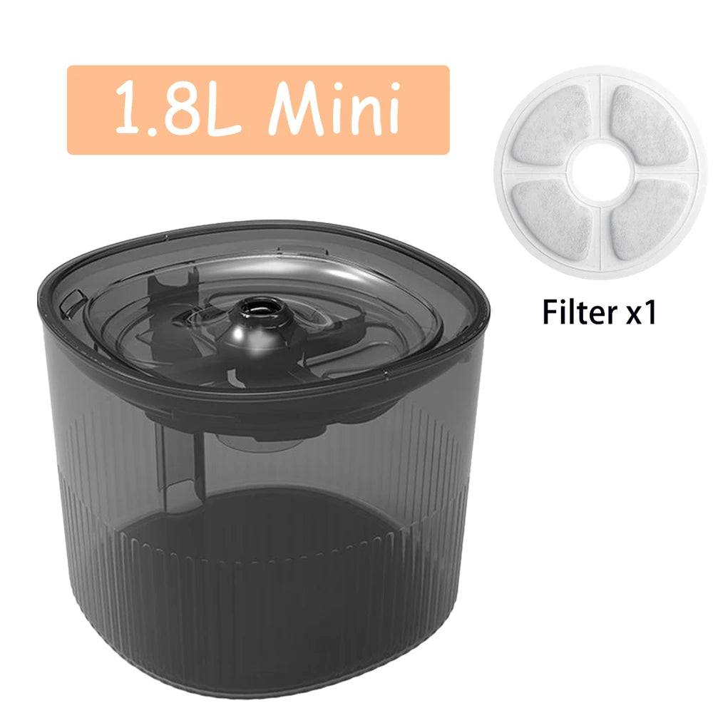Water Fountain For Pet Cats Automatic Circulating Filter Cat Water Dispenser With USB Quiet Water Pump Cat Dog Drinking Fountain
