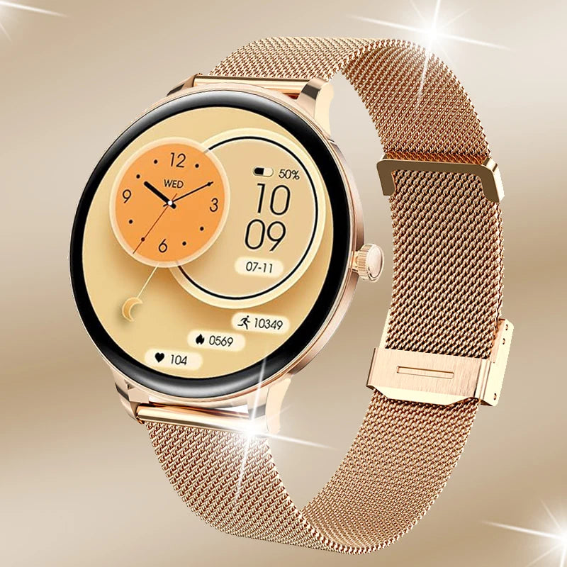 2025 Bluetooth Call Smart Watch Women Custom Dial Watches Men Sport Fitness Tracker Heart Rate Smartwatch For Android IOS