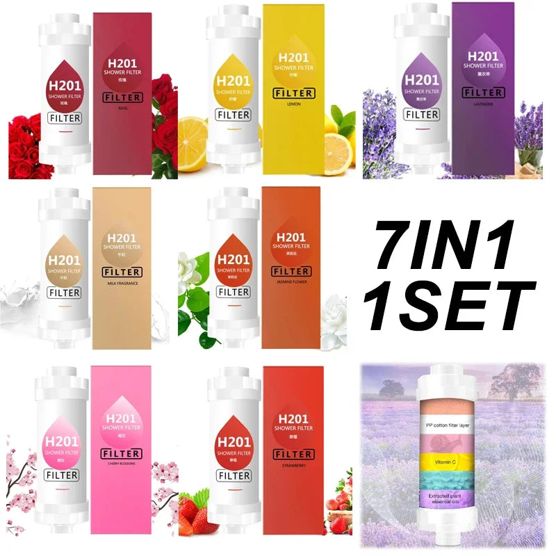 Filter For Shower Scented Shower Head Water Softener Improve Hair Skin Removal Shower Purifier Bathroom Accessories