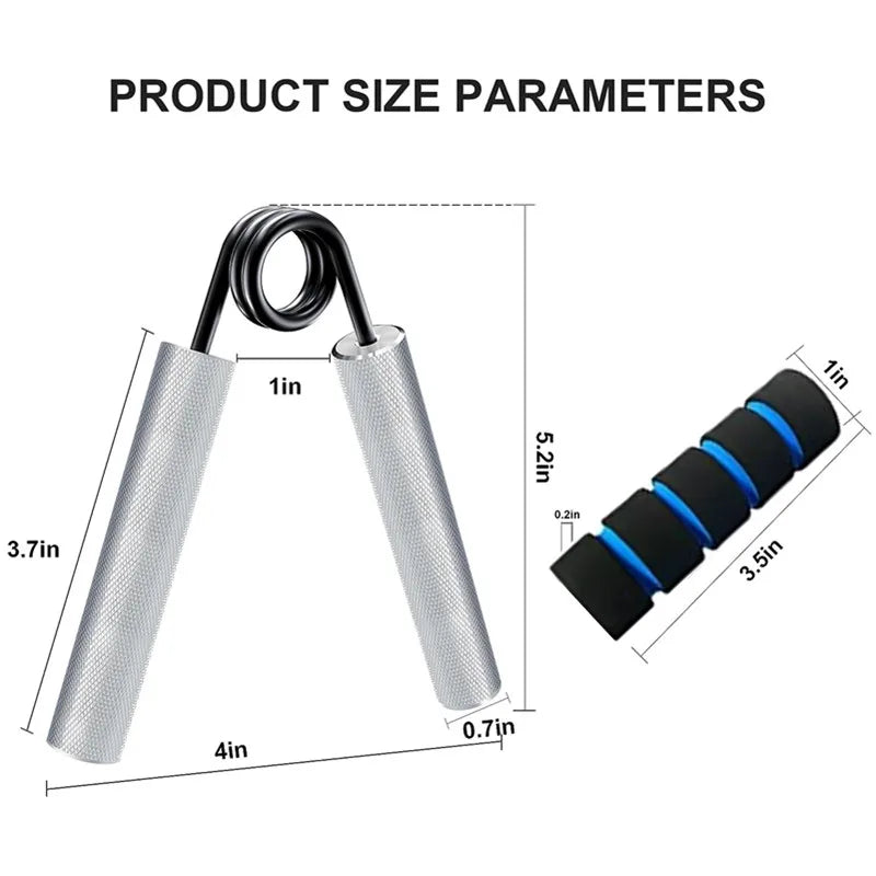 6Pack Heavy Hand Gripper with Sponge Sleeve Spring Steel Fitness Equipment for Men Home Gym Arm Finger Strength Training