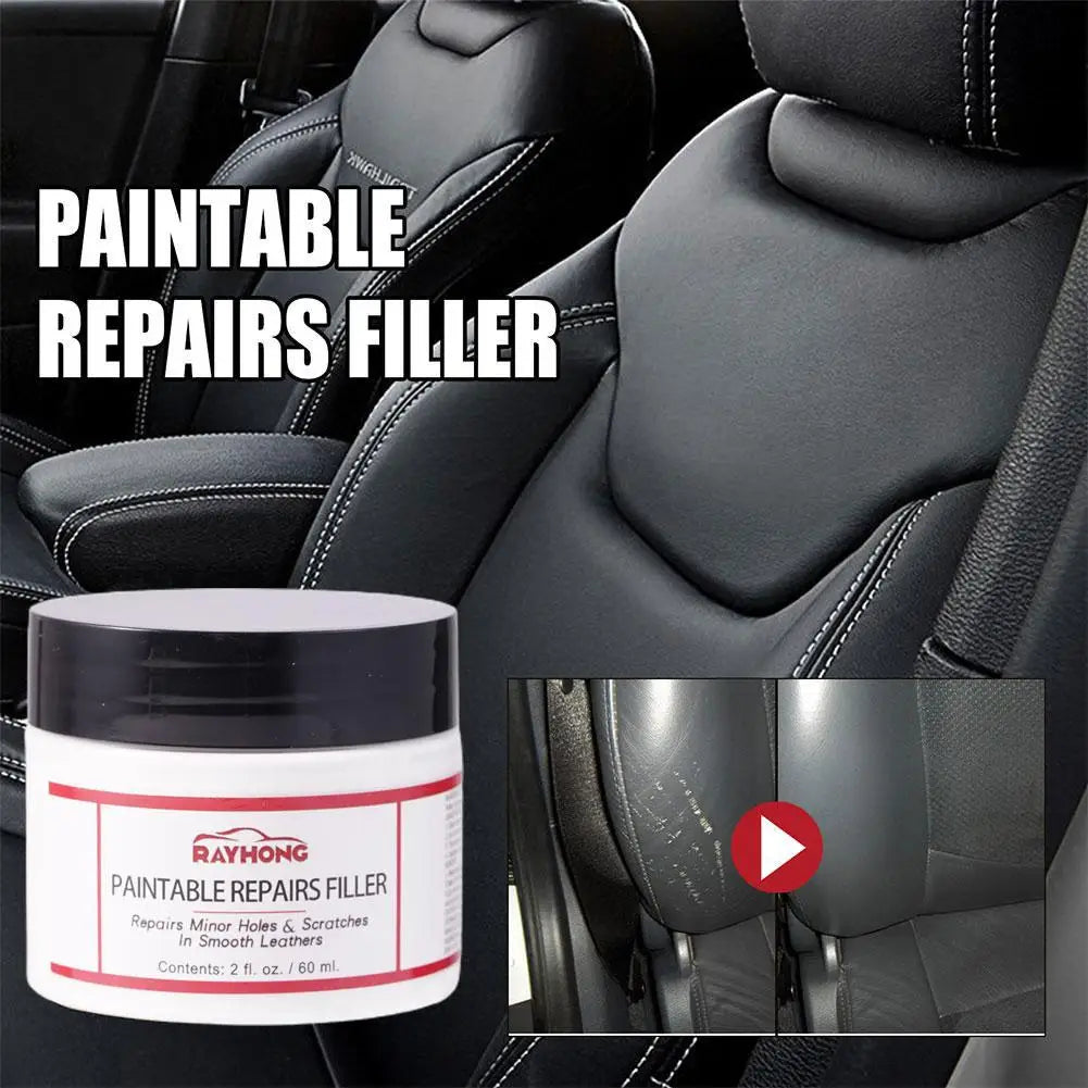 Leather Repair Paste Car Seat Scratch Refurbishment Kit Sofa Leather Damage Repair Filler Furniture Auto Interior Restoration
