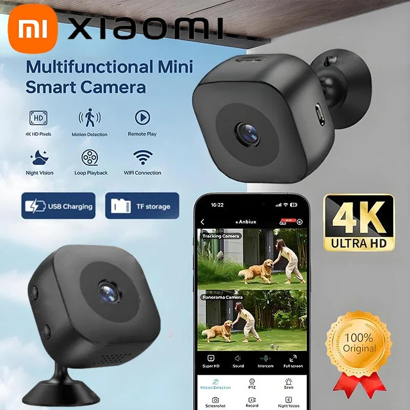 Xiaomi 4K Smart Wireless Home Surveillance HD Camera Battery Camera Indoor Outdoor Security Monitor For Home Theft Prevention