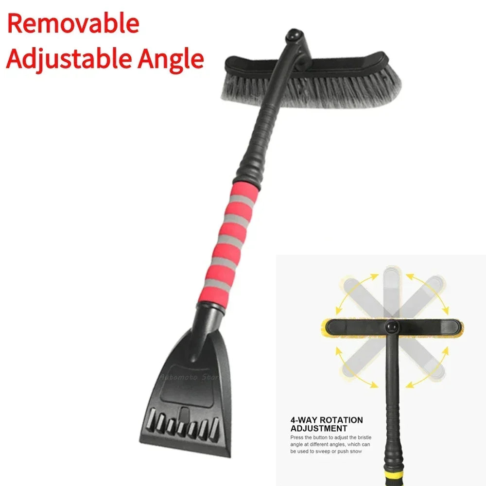 Winter Detachable Car Snow Sweeping Shovel High Quality 360° Rotatable Ice-snow Remover Brush Auto Cleaning Tool Accessories