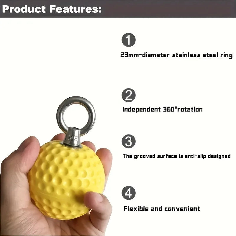 7cm/9cm Pull-up Grip Ball Finger Strengthener Anti-slip Hand Trainer Sport Forearm Exerciser Professional Gym Equipment Fitness