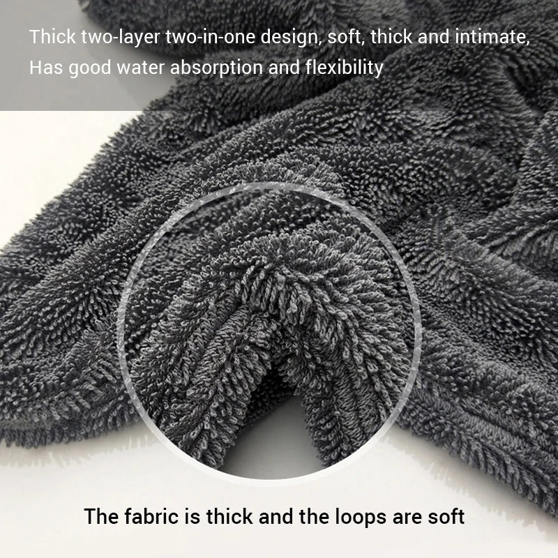 Microfiber Car Towel Vehicle Wash Cloth Auto Cleaning Drying Handkerchief Super Absorbent Car Window Glass Wash Towel Supplies