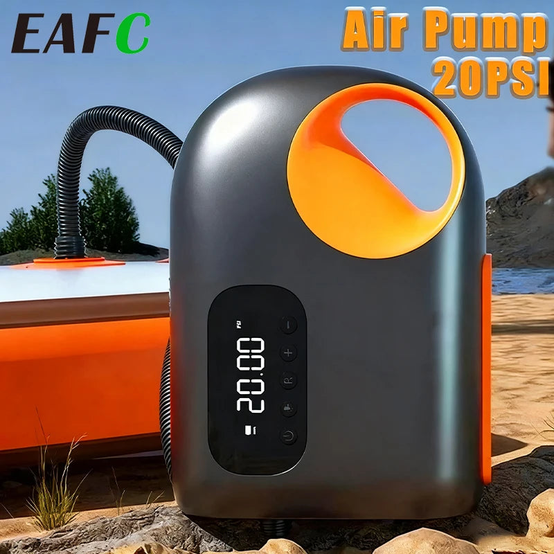 20 PSI Protable Air Pump Inflatable Sup Pump120W Electric Inflatable Deflatable Air Inflator for Outdoo Paddle Board Boat Kayak