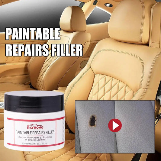 Leather Repair Paste Car Seat Scratch Refurbishment Kit Sofa Leather Damage Repair Filler Furniture Auto Interior Restoration