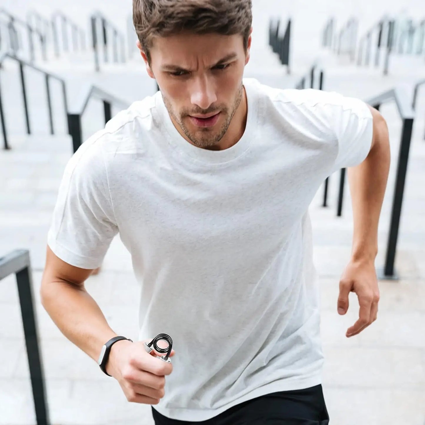 6Pack Heavy Hand Gripper with Sponge Sleeve Spring Steel Fitness Equipment for Men Home Gym Arm Finger Strength Training