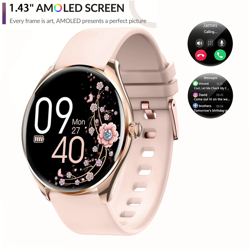 2025 Bluetooth Call Smart Watch Women Custom Dial Watches Men Sport Fitness Tracker Heart Rate Smartwatch For Android IOS