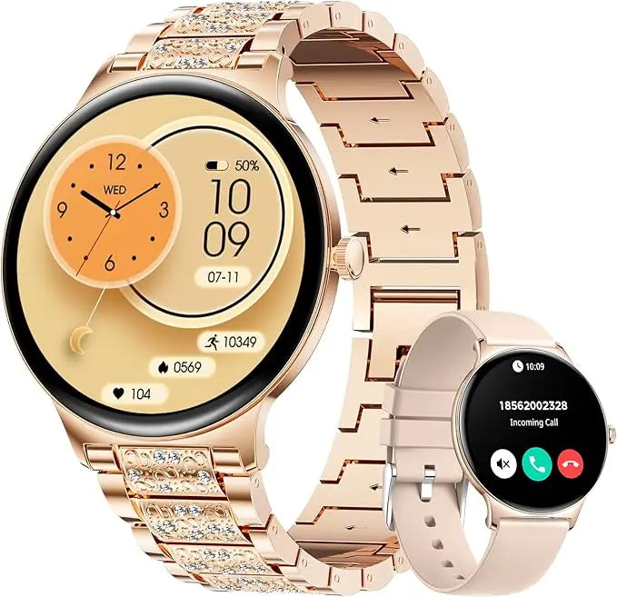 2025 Bluetooth Call Smart Watch Women Custom Dial Watches Men Sport Fitness Tracker Heart Rate Smartwatch For Android IOS