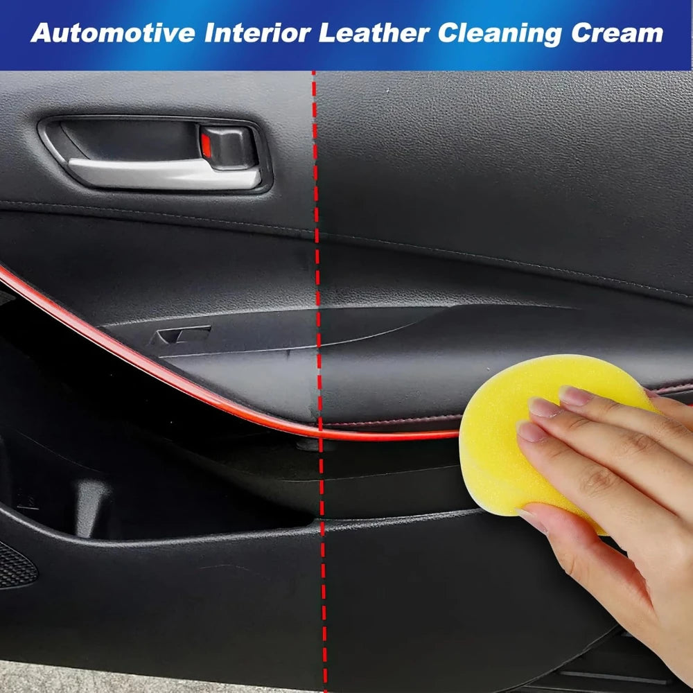 Natural Leather Conditioner Genuine Leather Mink Cream Care Oil Refurbishing Restoration Agent Car Odorless Interior Polishing