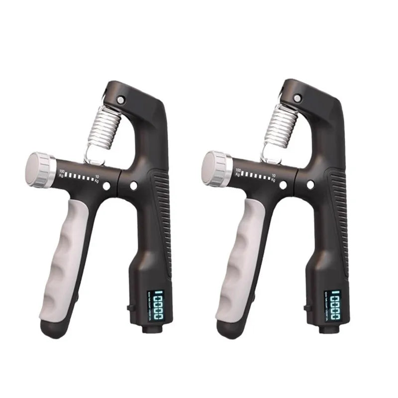 1/2Pcs 10-100KG Adjustment Smart Counting Hand Grip Spring Finger Pinch Wrist Expander Power Strengthening Pliers Fitness Tool
