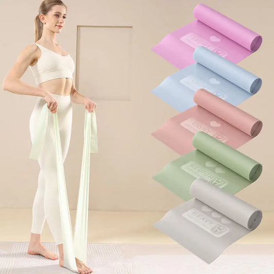 Yoga Tension Bands Home Beginner Stretching Training Resistance Band Women's Beauty Fitness Latin Dance Elastic Band
