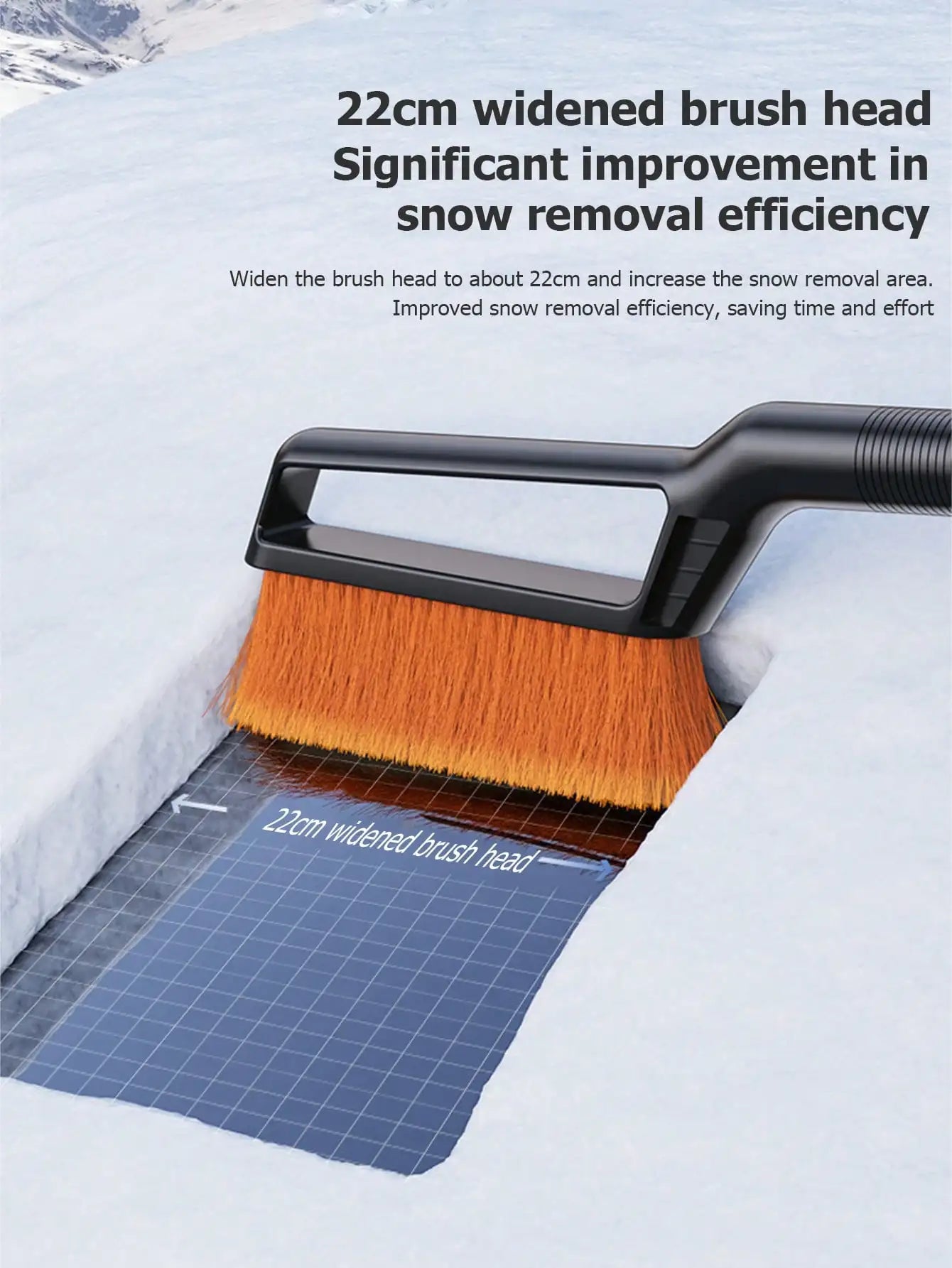 Multi-Functional Car Snow Brush, Detachable Car Snow Brush, Car Snow Shovel, Vehicle-Mounted Ice Scraper