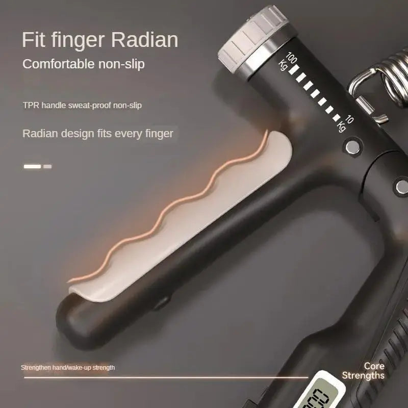 1/2Pcs 10-100KG Adjustment Smart Counting Hand Grip Spring Finger Pinch Wrist Expander Power Strengthening Pliers Fitness Tool