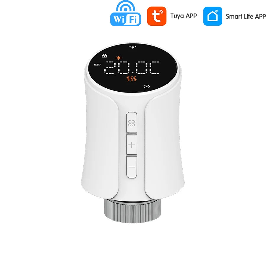 Tuya Smart WiFi/ZigBee Thermostatic Radiator Valve TRV Heating Programmable Remote Temperature Controller with Alexa Google Home