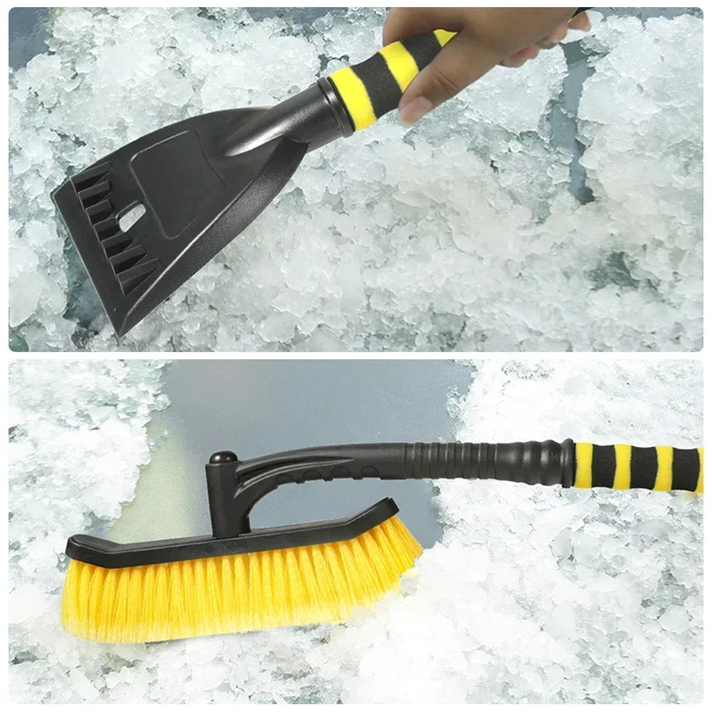 Winter Detachable Car Snow Sweeping Shovel High Quality 360° Rotatable Ice-snow Remover Brush Auto Cleaning Tool Accessories