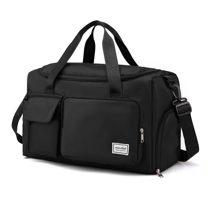 Sports Gym Duffel Bag with Shoes Compartment Dry Wet Separated Pocket Crossbody Shoulder Bag Yoga Training Handbag Travel Bag
