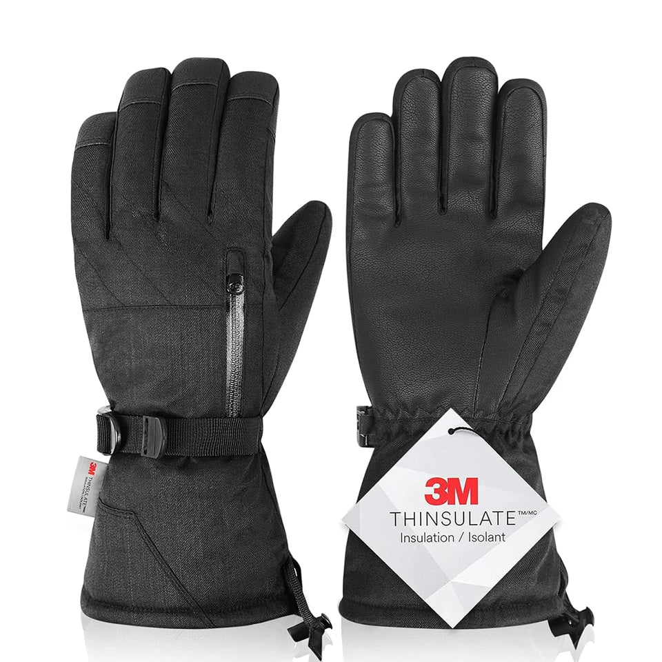 GTUBIKE Waterproof Ski Snowboard Gloves Touchscreen Outdoo Mitten 3M Thinsulate Snow Gloves Motorcycle Gloves Motorcycle Gloves