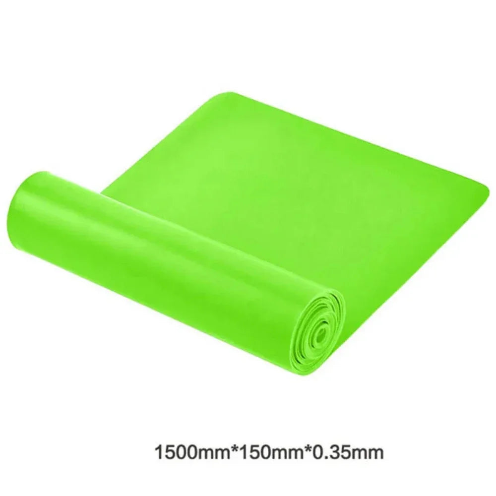 Portable Elastic Fitness ResistanceBand for Yoga Pilates Home Strength Training Stretch Band for Athletic Tension Exercises