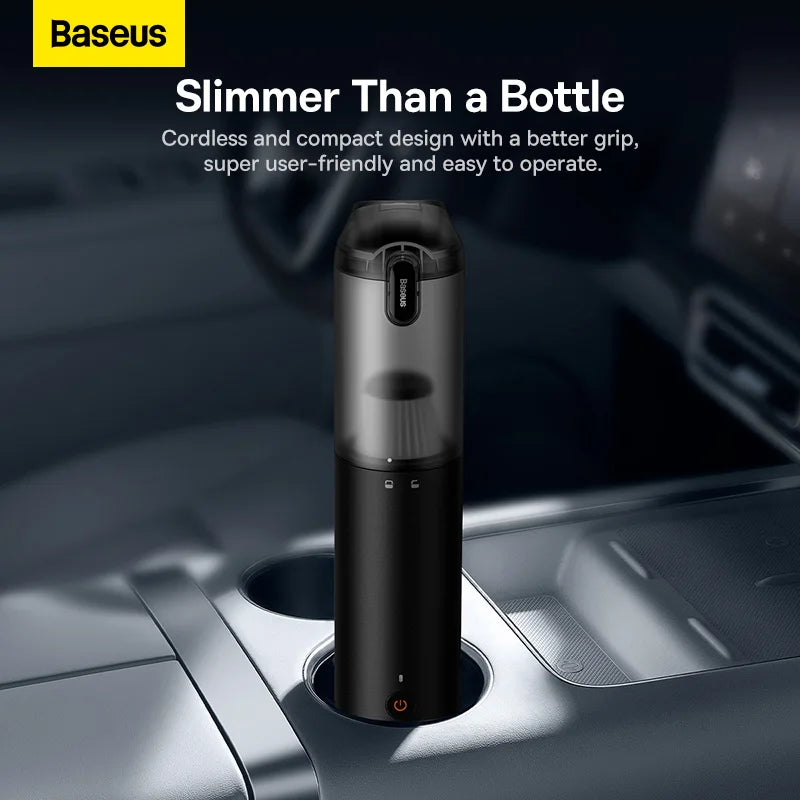 Baseus Car Vacuum Cleaner with 12000Pa Powerful Suction Rechargeable Wireless Cleaner Handheld Airflow Pump For Car Home Office