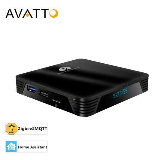 AVATTO Home Assistant Box 4G Plus 32G USB 3.0/2.0 Ports Quad-core Cortex-A53 Smart Home Automation Support ZigBee2MQTT ZHA