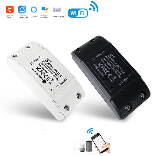 10A WIFI Switch Smart Home Automation Relay Module Tuya Alexa Timing Switch Smartlife APP Wireless Remote Control Relay