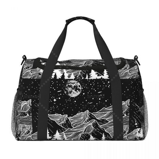 Moon And Star Camping Hand Travel Bag Lightweight Durable Waterproof Carry On Bag for Women Men