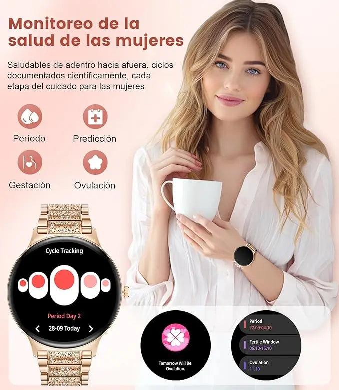 2025 Bluetooth Call Smart Watch Women Custom Dial Watches Men Sport Fitness Tracker Heart Rate Smartwatch For Android IOS