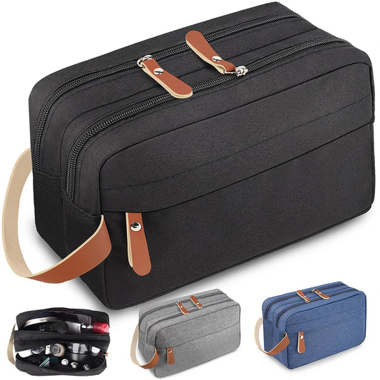 Travel Toiletry Bag for Men Hanging Dopp Kit Water Resistant Shaving Bag for Toiletries Accessories Small Toiletry Bag