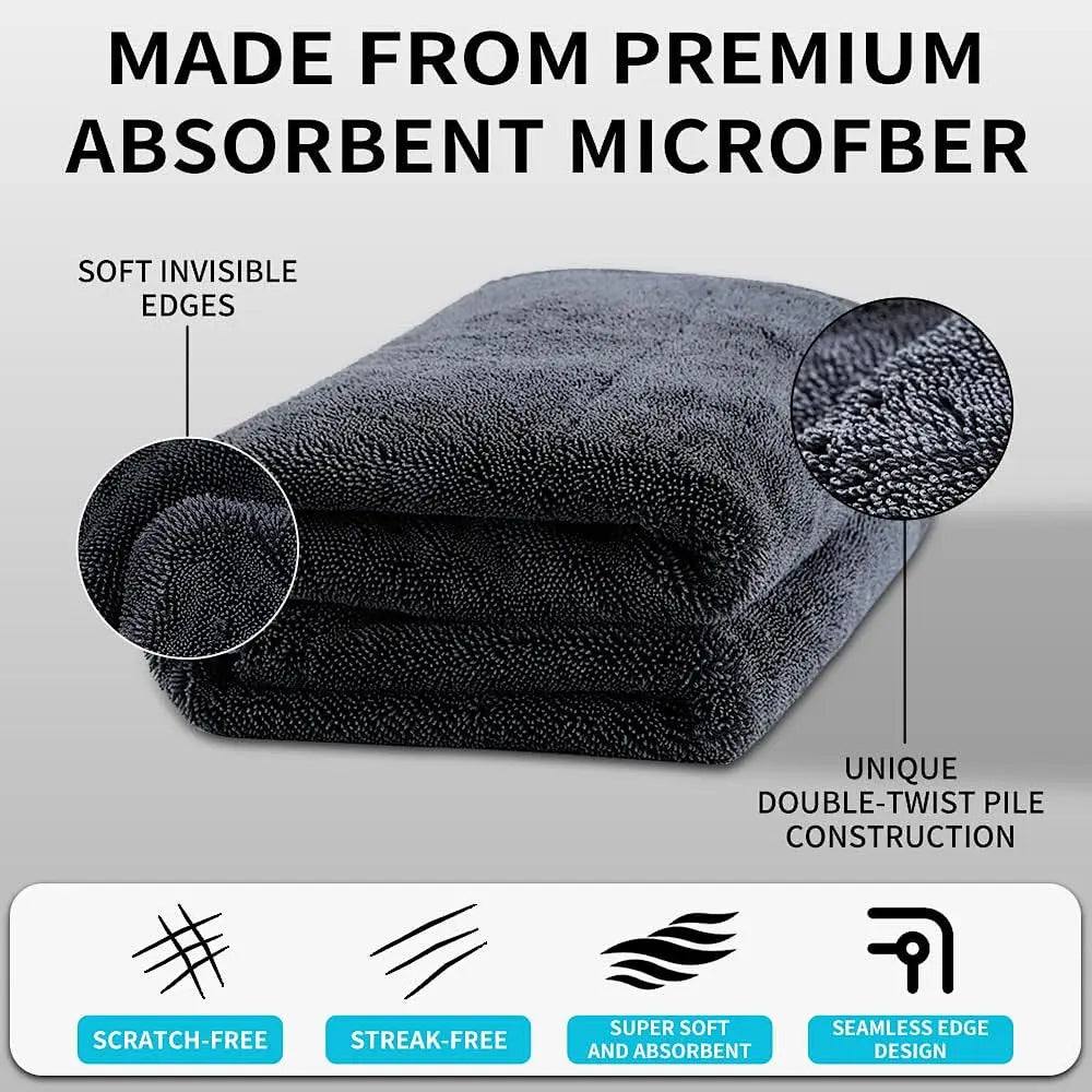 Microfiber Car Towel Vehicle Wash Cloth Auto Cleaning Drying Handkerchief Super Absorbent Car Window Glass Wash Towel Supplies