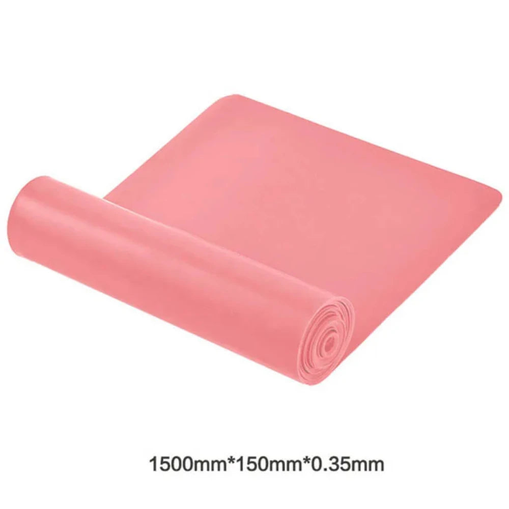 Portable Elastic Fitness ResistanceBand for Yoga Pilates Home Strength Training Stretch Band for Athletic Tension Exercises