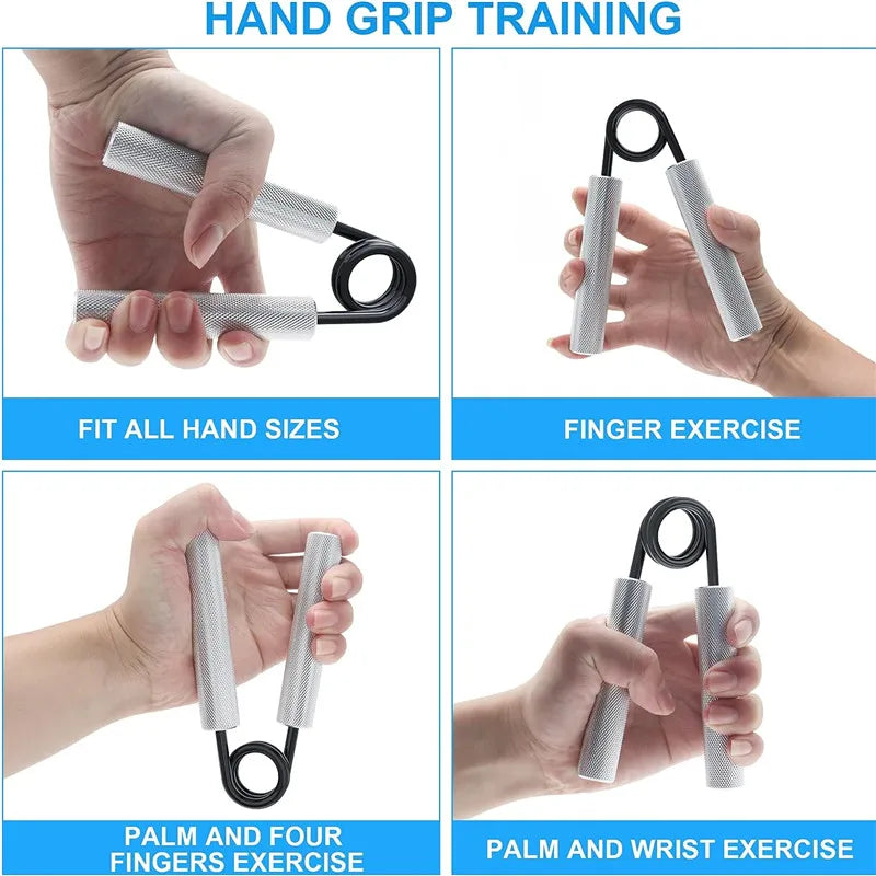 6Pack Heavy Hand Gripper with Sponge Sleeve Spring Steel Fitness Equipment for Men Home Gym Arm Finger Strength Training