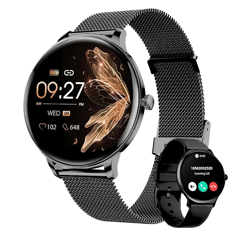 2025 Bluetooth Call Smart Watch Women Custom Dial Watches Men Sport Fitness Tracker Heart Rate Smartwatch For Android IOS
