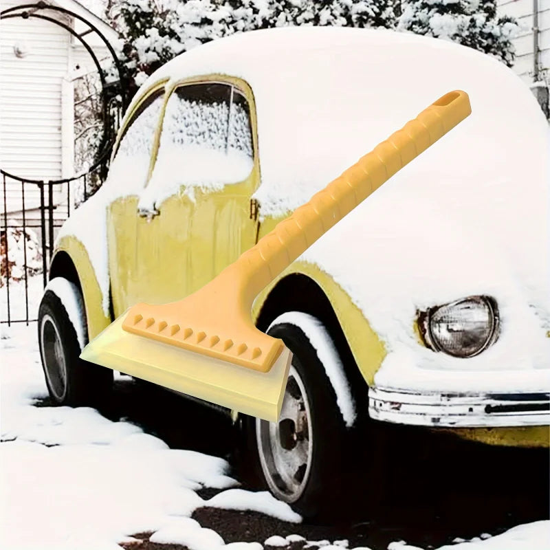 Car windshield snow and ice scraper with long handle defrosting tool, suitable for car, truck, SUV windows and windshields