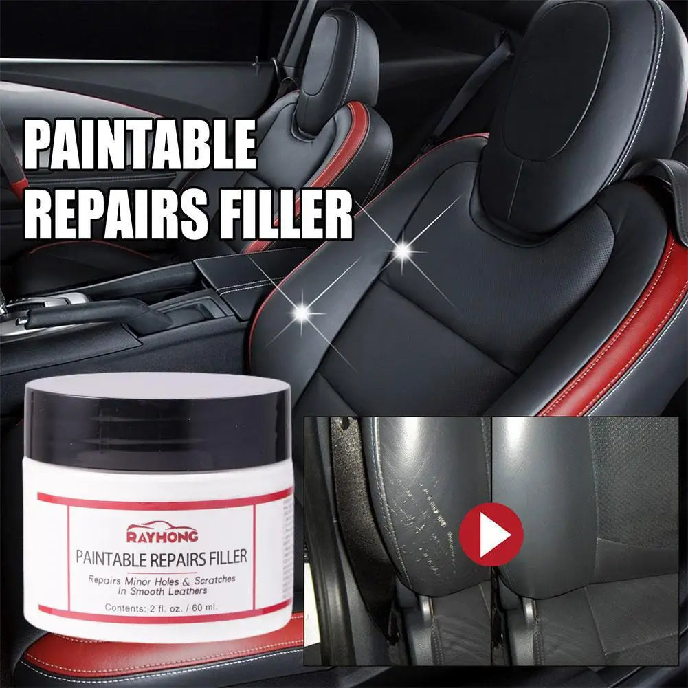 Leather Repair Paste Car Seat Scratch Refurbishment Kit Sofa Leather Damage Repair Filler Furniture Auto Interior Restoration