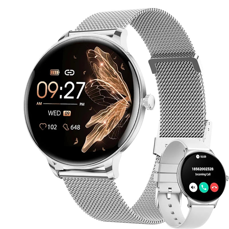 2025 Bluetooth Call Smart Watch Women Custom Dial Watches Men Sport Fitness Tracker Heart Rate Smartwatch For Android IOS